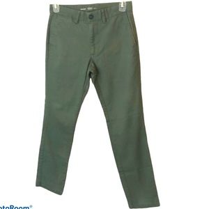 F19 OLD NAVY GREEN PANTS ULTIMATE SLIM FLEX 30x30